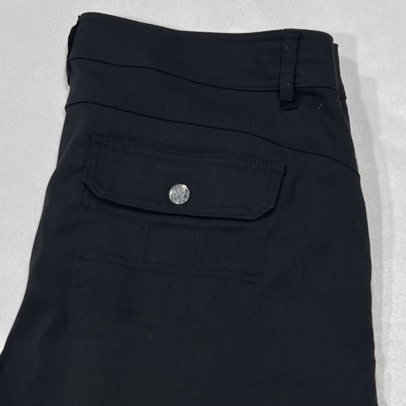 Prana Pants - Prana‎ Pants Womens Black Chino Performance Roll Up Hiking Outdoor Sz 14 (36X31)